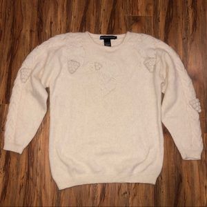 Vintage Silk Angora Sweater IB DIFFUSION Size Large